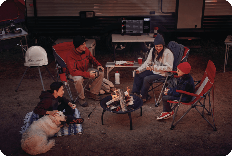 Camping with DISH Outdoors